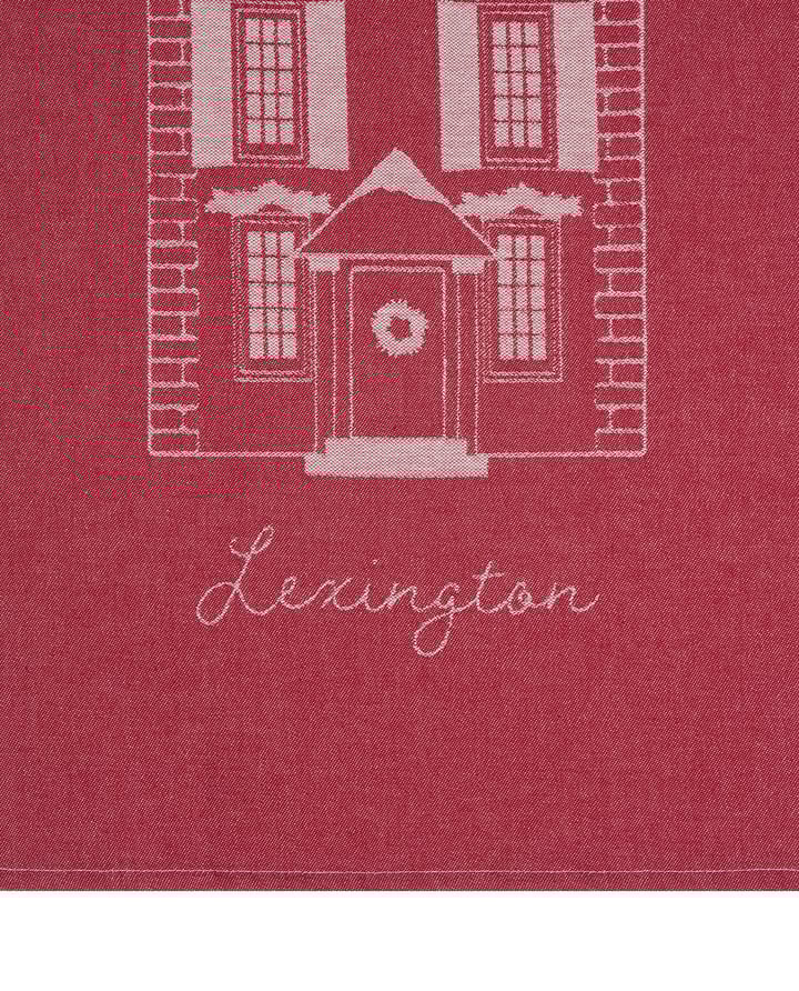 House økologisk bomuld viskestykke 50x70 cm, Red-white Lexington