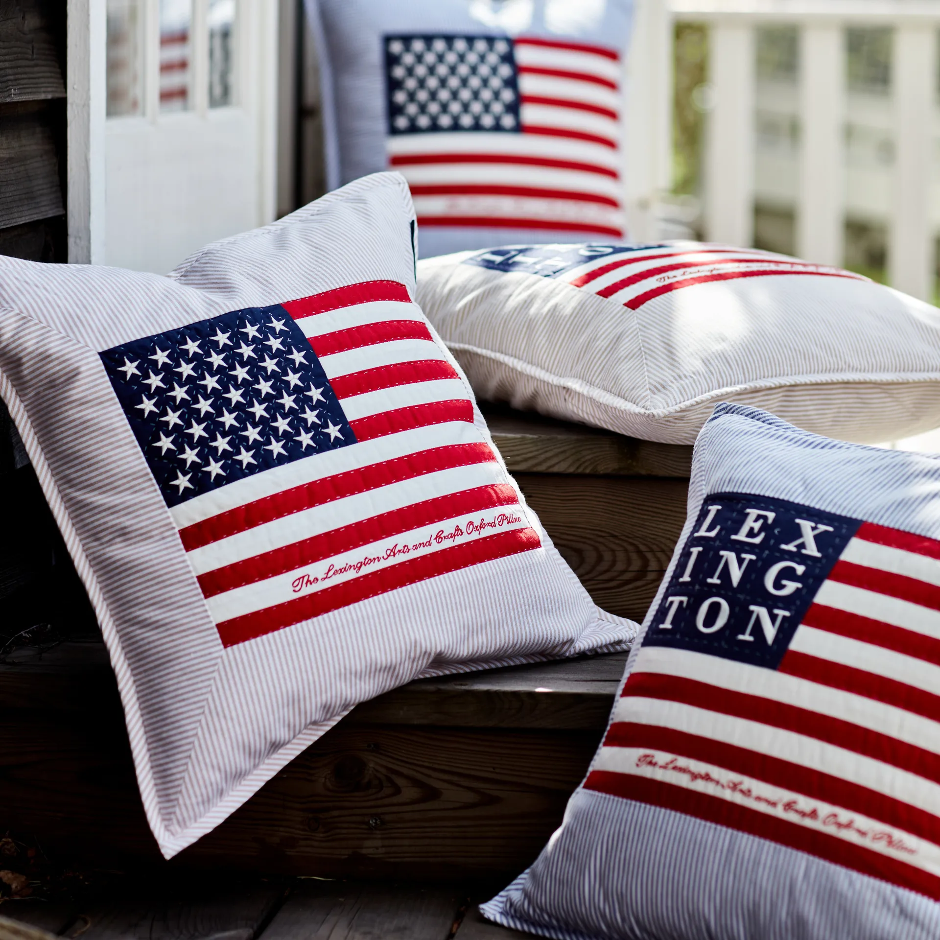 Icons Arts & Crafts pudebetræk 50x50 cm, Beige/White Lexington