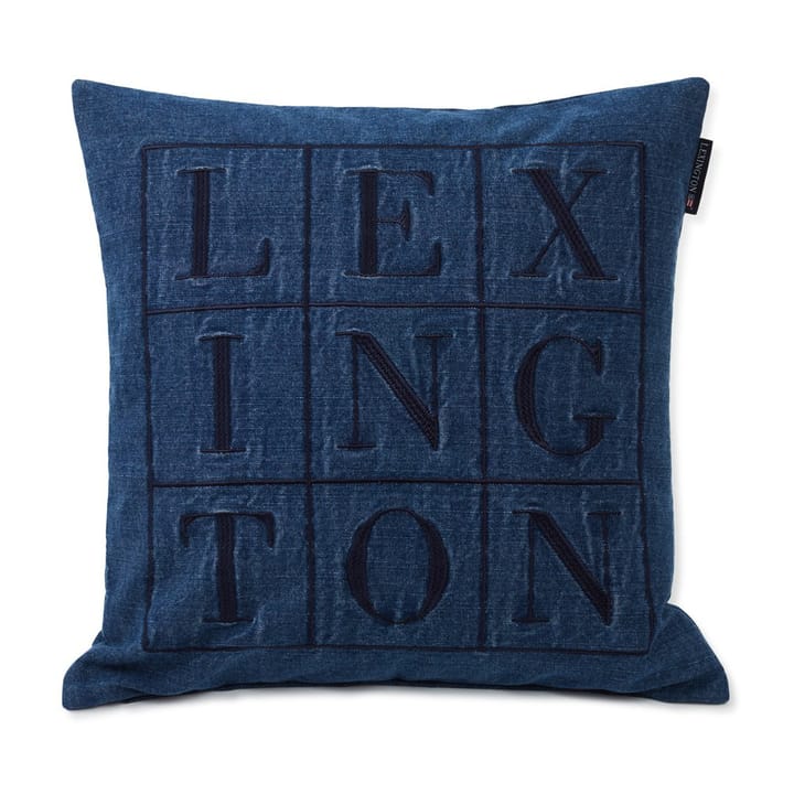 Icons Denim Logo pudebetræk 50x50 cm - Denim blue - Lexington