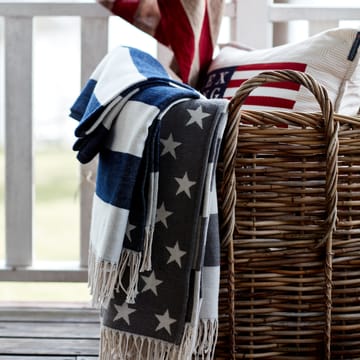 Icons Flag plaid 130x170 cm - White/Navy - Lexington