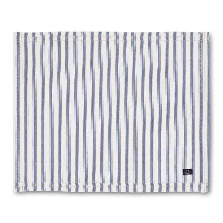 Icons Herringbone Striped dækkeserviet 40x50 cm - Blue/White - Lexington