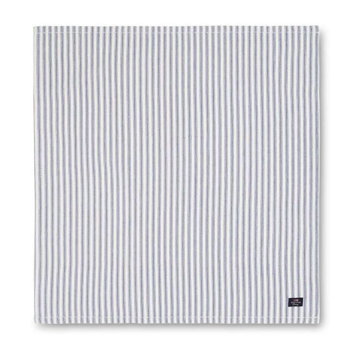 Icons Herringbone Striped serviet 50x50 cm - Blue/White - Lexington