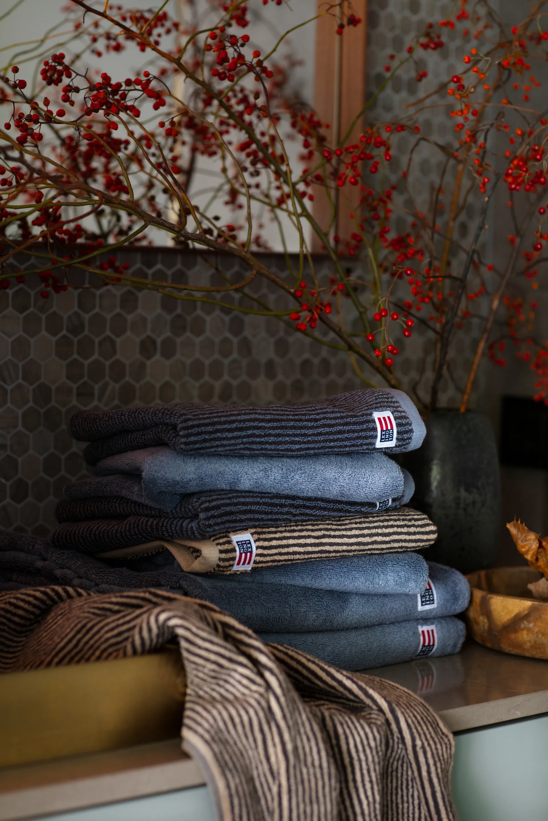 Icons Original badehåndklæde 70x130 cm, Steel Blue Lexington