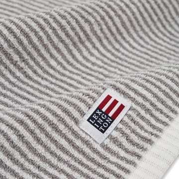Icons Original Striped badehåndklæde 100x150 cm - White/Gray - Lexington