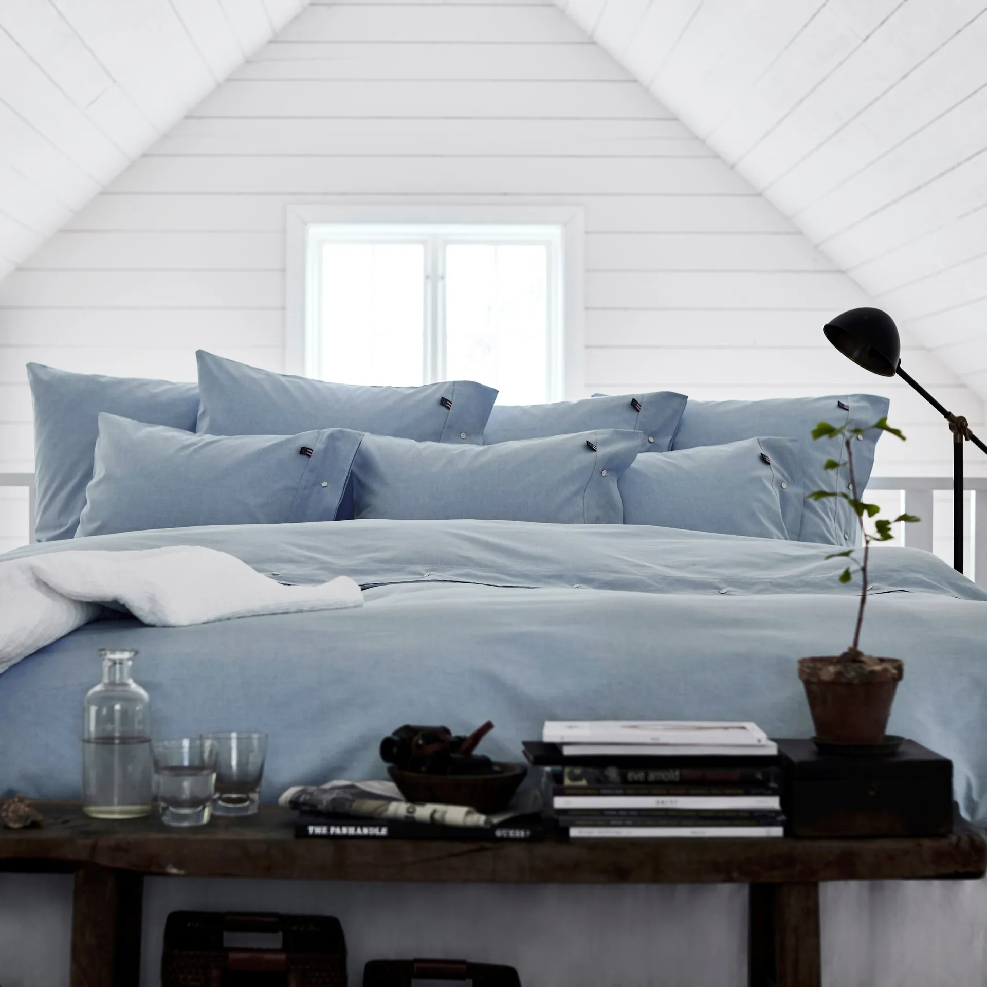 Icons Pin Point dynebetræk 220x220 cm, Blue Lexington