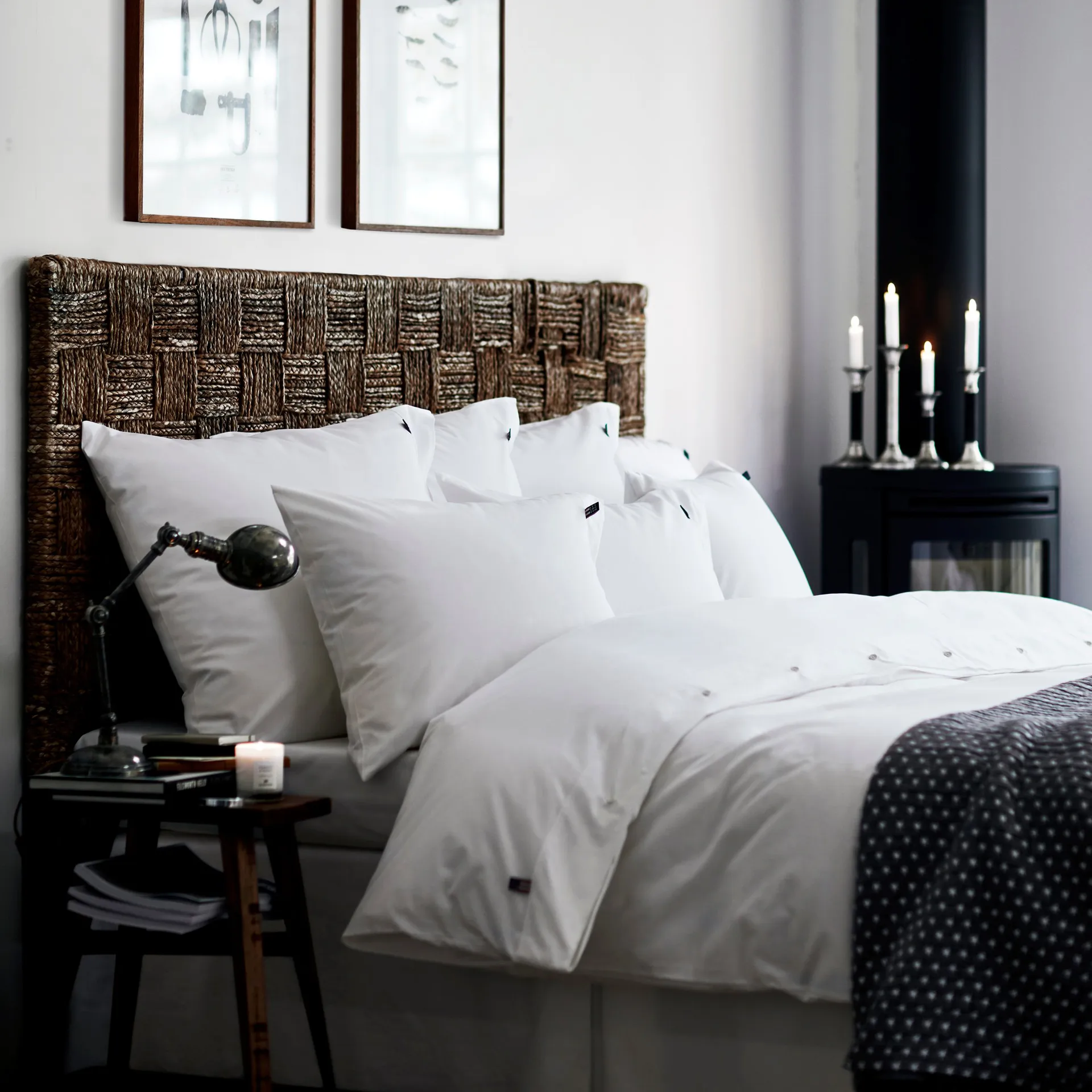 Icons Pin Point pudebetræk 50x60 cm, White Lexington