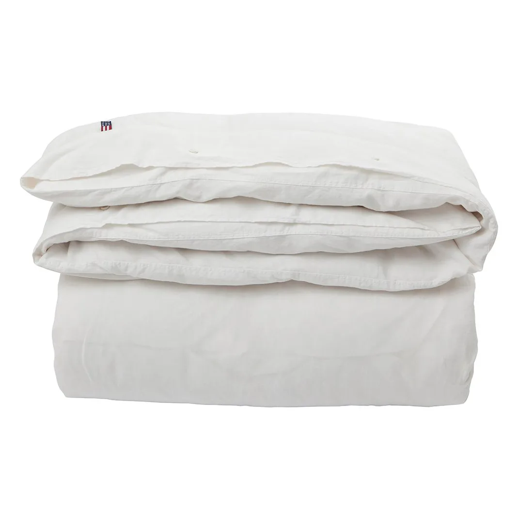 Icons Poplin dynebetræk 220x220 cm, White Lexington