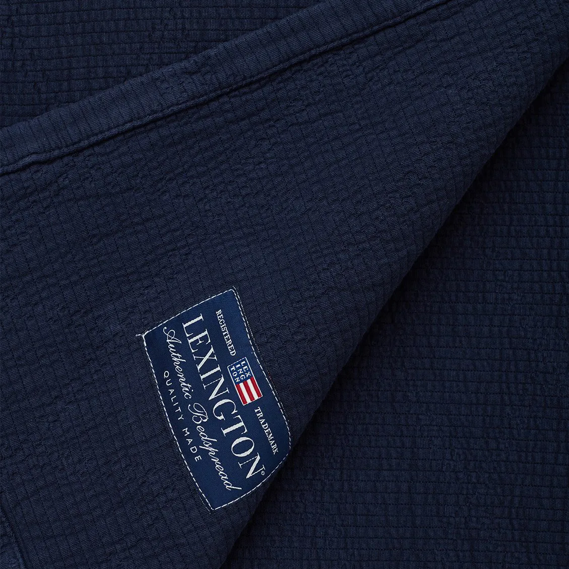 Icons Quilted sengetæppe 160x240 cm, Dark blue Lexington