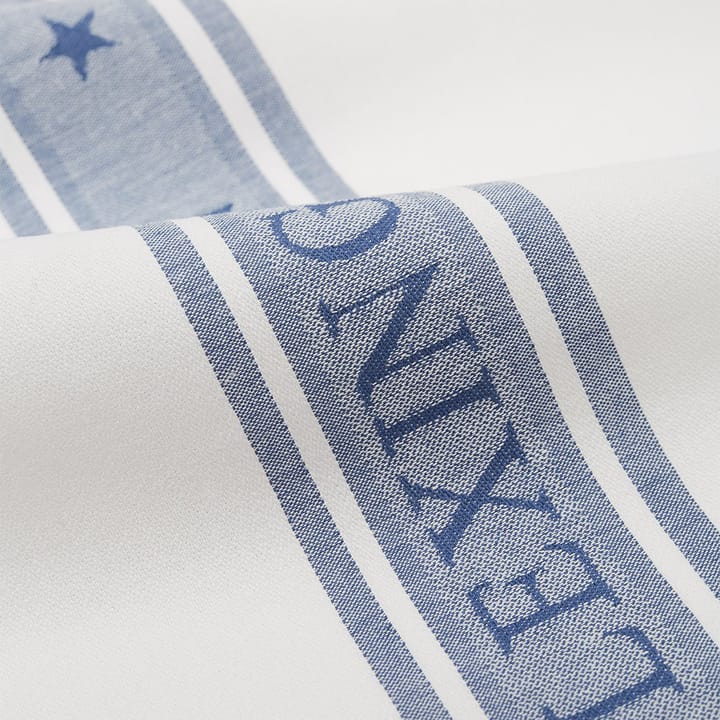 Icons Star viskestykke 50x70 cm, White/Blue Lexington