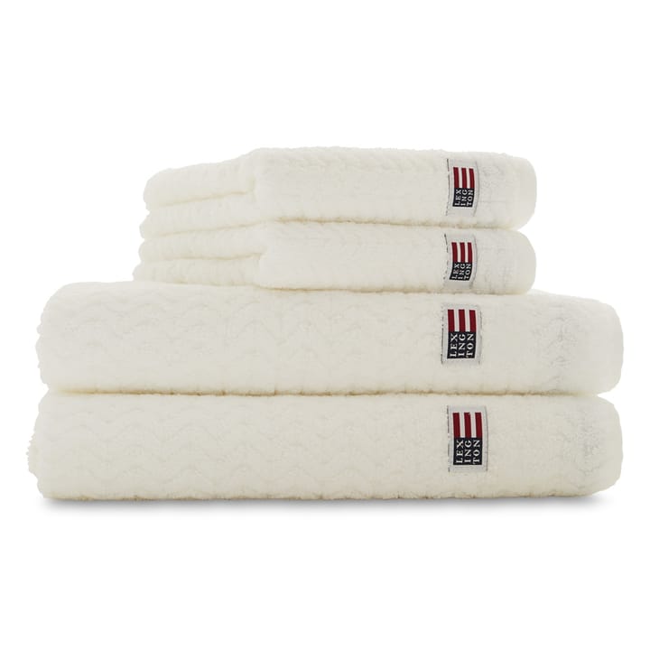 Icons Structured badehåndklæde 70x130 cm - White - Lexington
