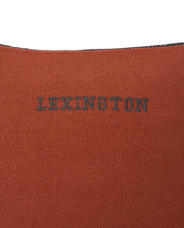 Irregula Striped Cotton pudebetræk 50x50 cm - Copper/Gray - Lexington