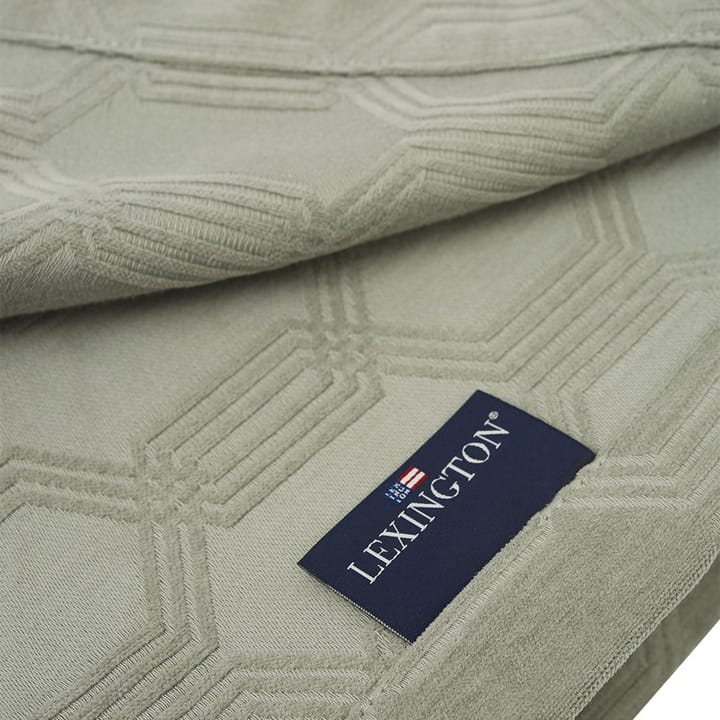 Jacquard sengetæppe 240x260 cm - Sage green - Lexington