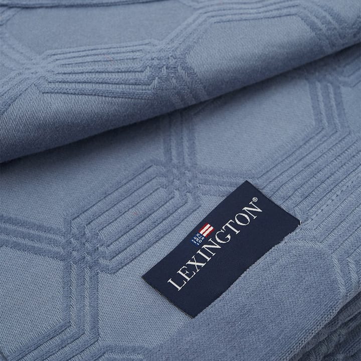Jacquard sengetæppe 240x260 cm - Steel blue - Lexington
