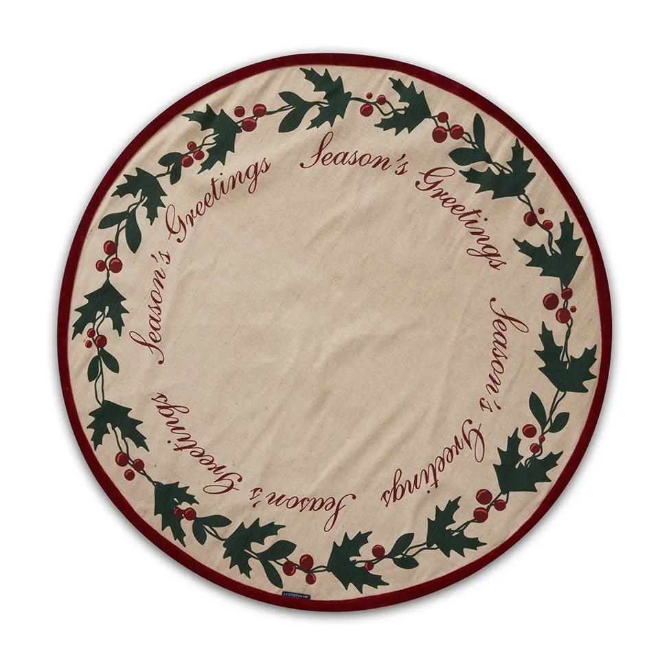 Jute Cotton Christmas Tree juletræstæppe Ø110 cm, Beige Lexington