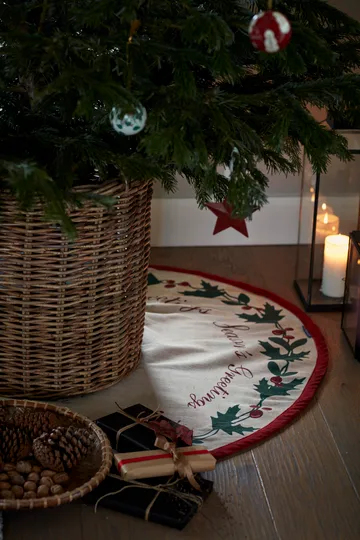 Jute Cotton Christmas Tree juletræstæppe Ø110 cm - Beige - Lexington