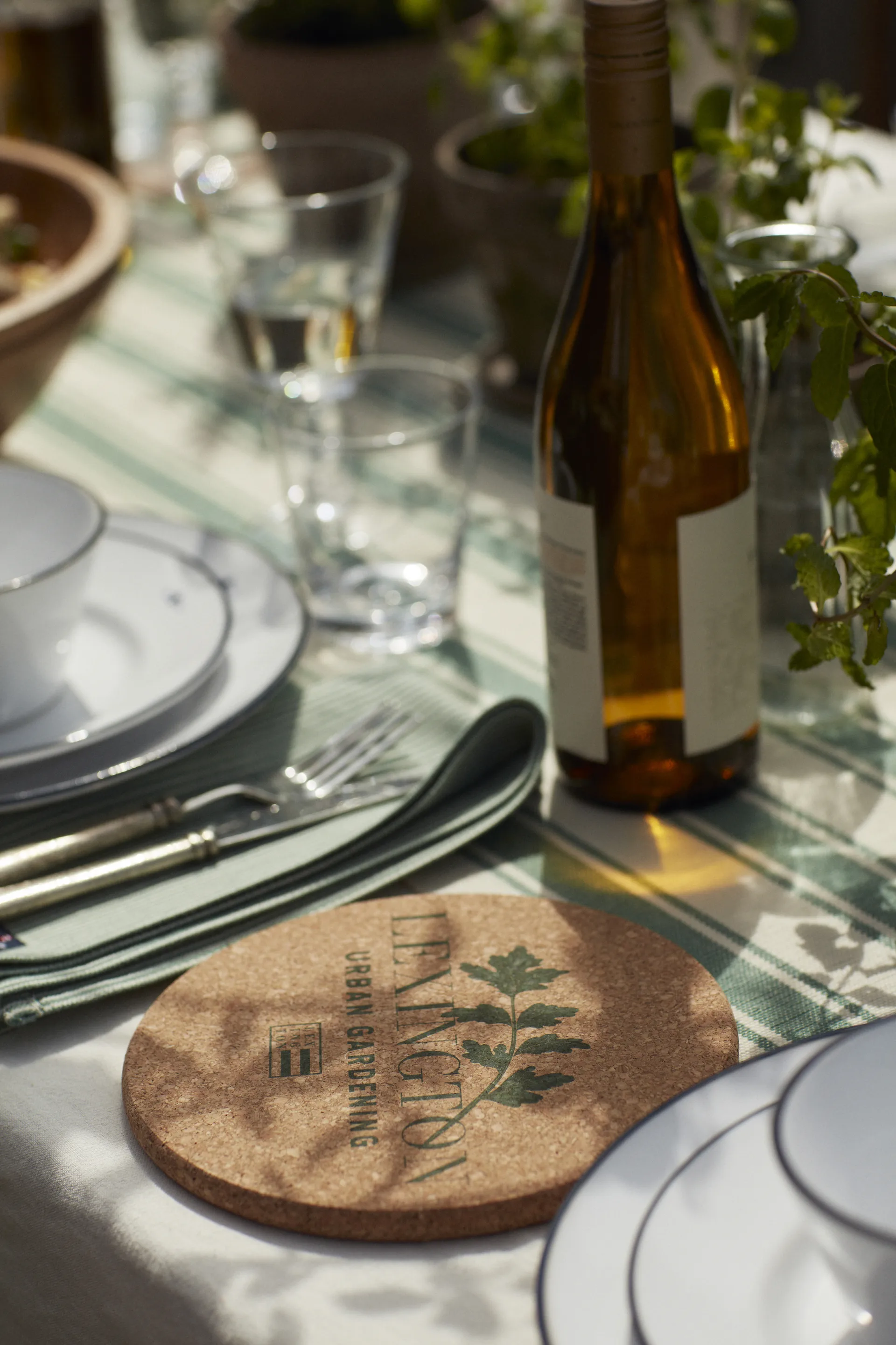 Korkunderlag Ø20 cm 2-pak, Urban gardening Lexington