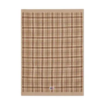 Lexington checked håndklæde 2-pak - Beige-grey - Lexington