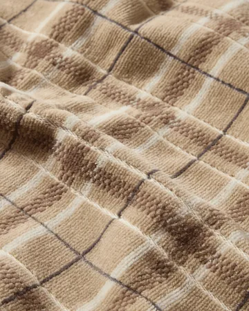 Lexington checked håndklæde 2-pak - Beige-grey - Lexington