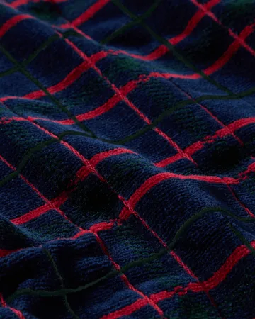 Lexington checked håndklæde 2-pak - Navy-green, 50x70 cm - Lexington
