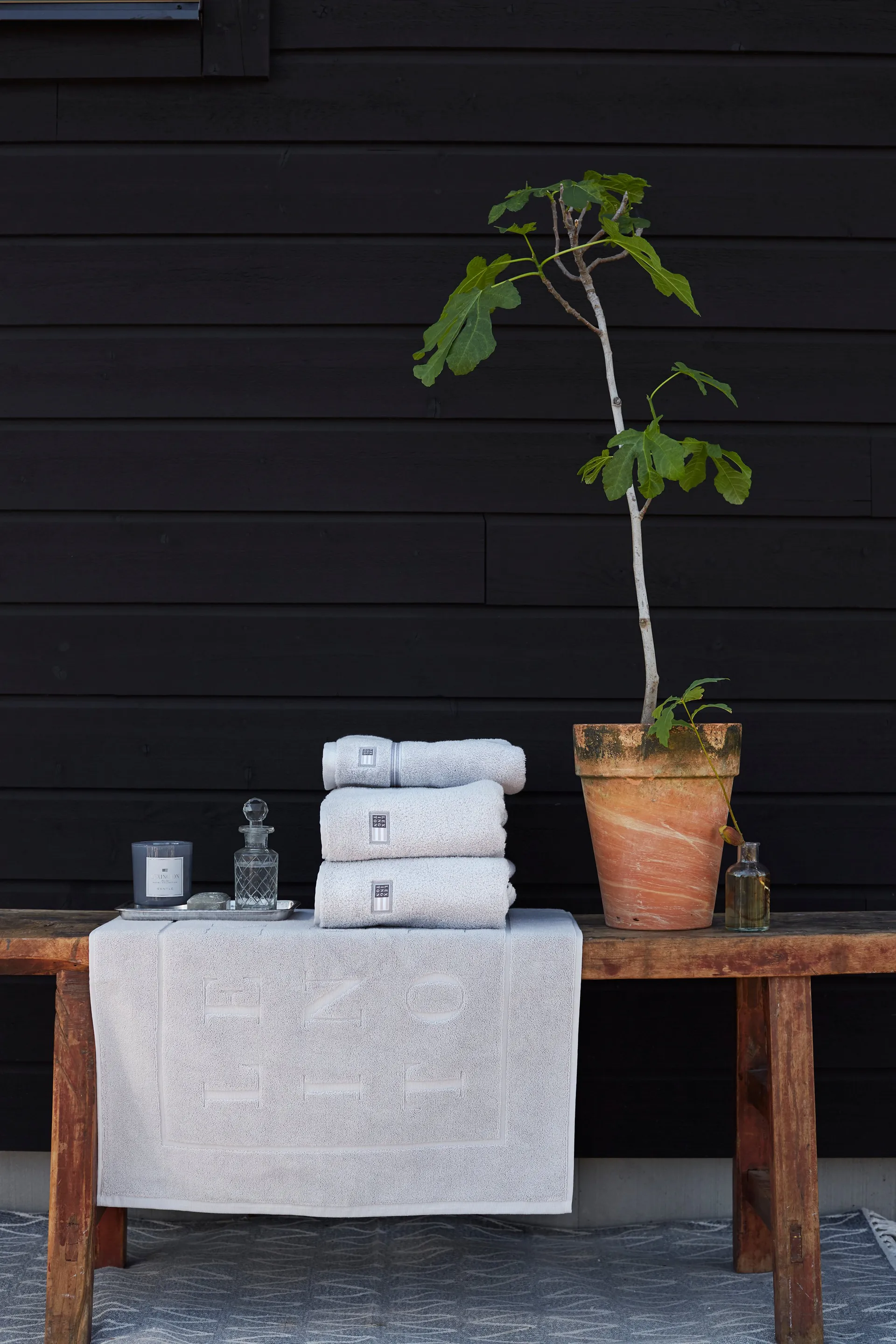 Lexington Hotel bademåtte 60x90 cm, Lysegrå Lexington