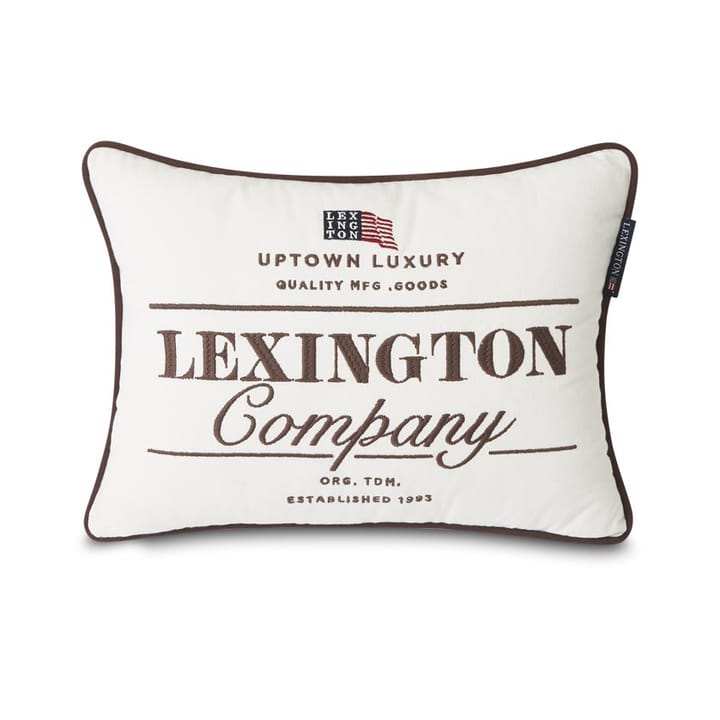 Lexington Logo Twill pudebetræk 30x40 cm - Hvid - Lexington
