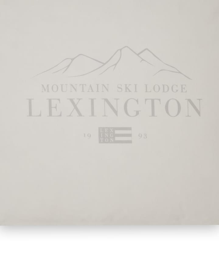 Lexington Printed Cotton Poplin pudebetræk 50x60 cm, White/Light gray Lexington