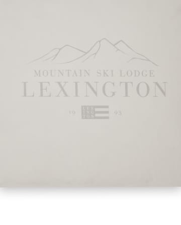 Lexington Printed Cotton Poplin pudebetræk 50x60 cm - White/Light gray - Lexington