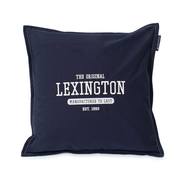 Logo Cotton Canvas pudebtræk 50x50 cm - Mørkeblå - Lexington