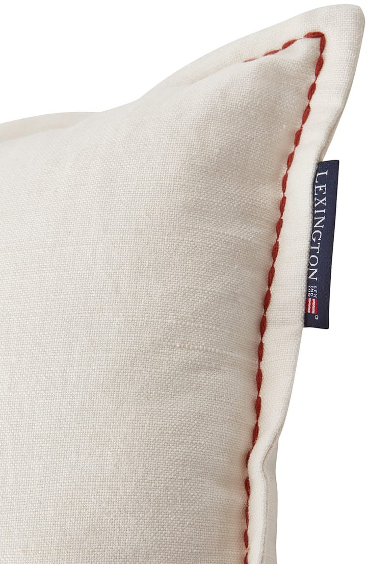Logo Embroidered by the ocean pude 30x50, White Lexington