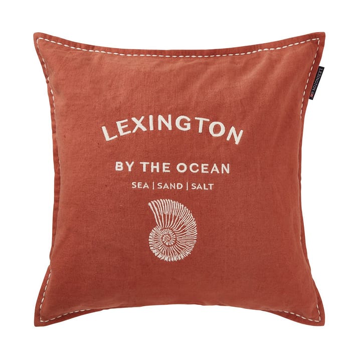 Logo Embroidered by the ocean pudebetræk 50x50, Coconut Lexington