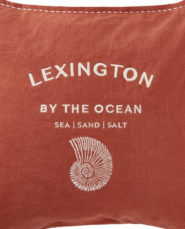 Logo Embroidered by the ocean pudebetræk 50x50 - Coconut - Lexington