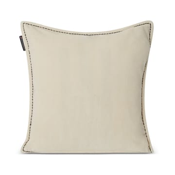Logo Message Velvet pudebetræk 50x50 cm - Light beige - Lexington