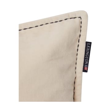 Logo Message Velvet pudebetræk 50x50 cm - Light beige - Lexington