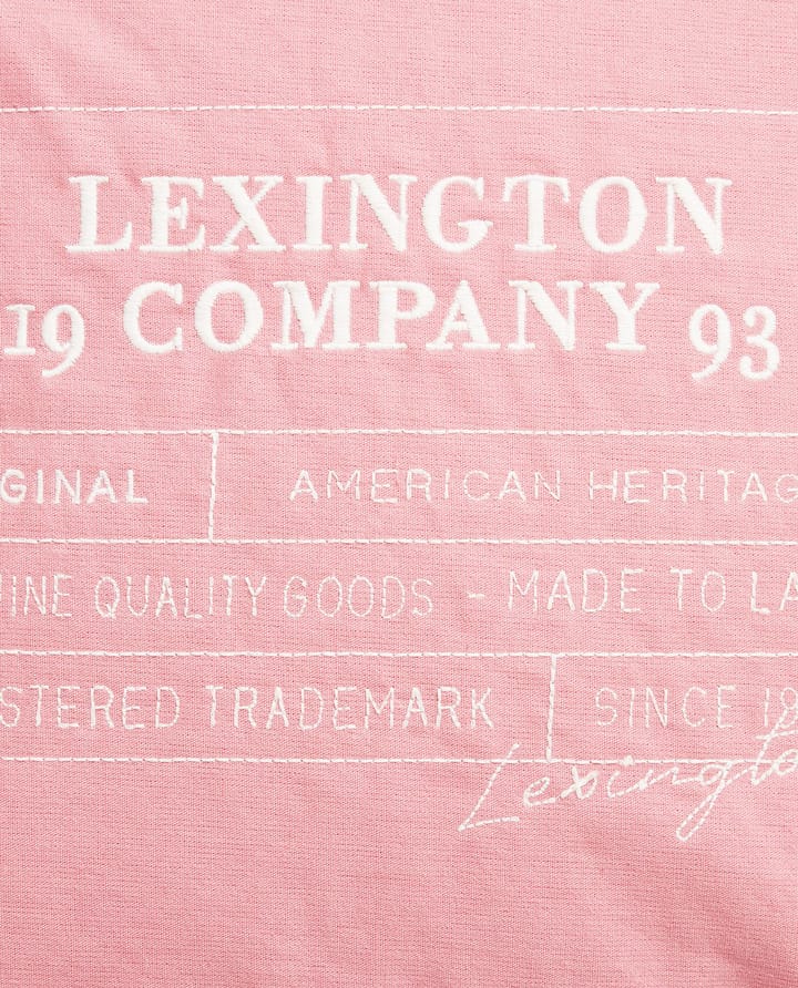 Logo Organic Cotton Canvas pudebetræk 50x50 cm - Pink - Lexington