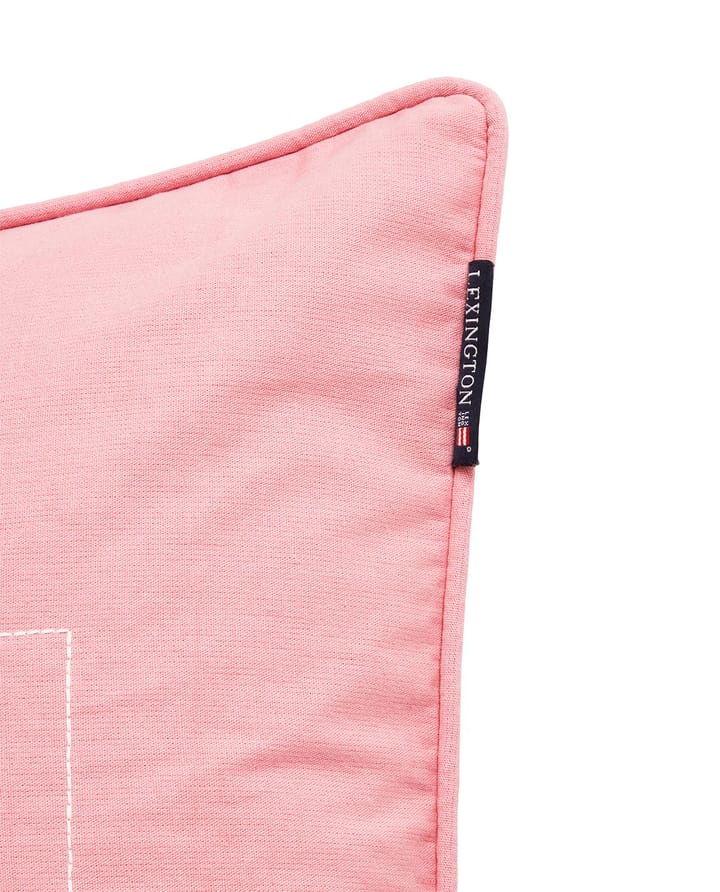 Logo Organic Cotton Canvas pudebetræk 50x50 cm, Pink Lexington