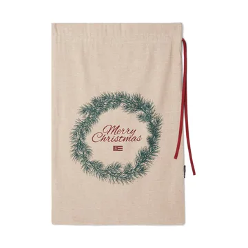 Merry Christmas Jute Cotton julegavesæk 65x95 cm - Natural - Lexington