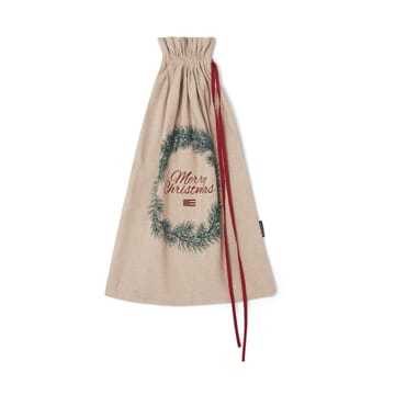 Merry Christmas Jute Cotton julegavesæk 65x95 cm - Natural - Lexington