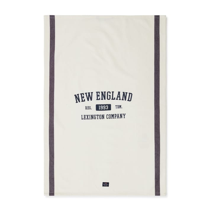 New England Cotton Twill viskestykke 50x70 cm - Offwhite/Blue
 - Lexington