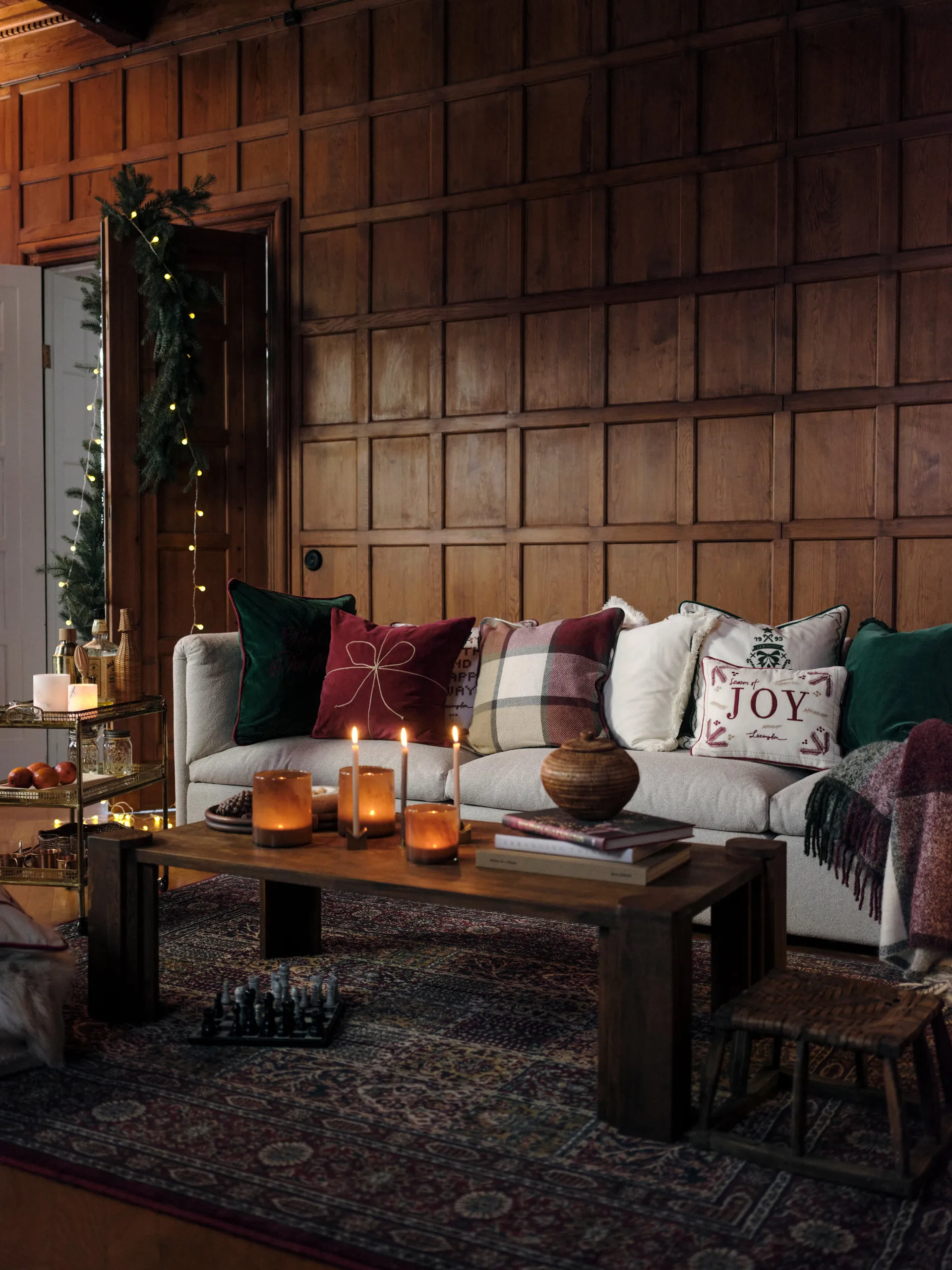 Nutcracker pudebetræk 50x50 cm, Hvid Lexington