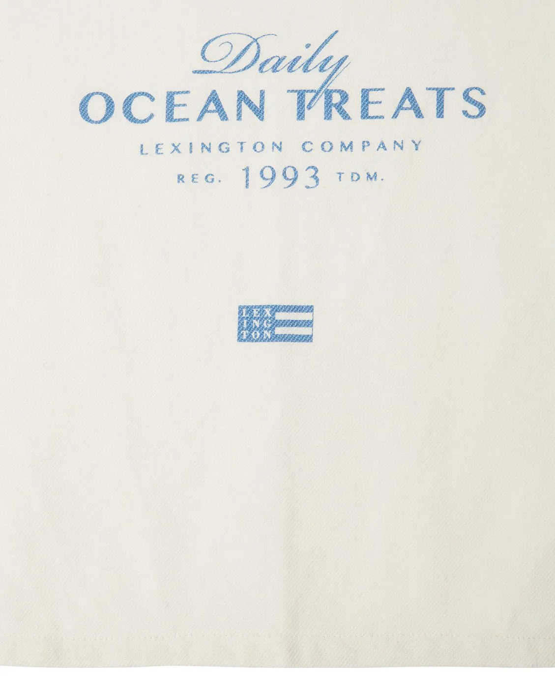 Ocean treats printed Cotton viskestykke 50x70 cm, White Lexington