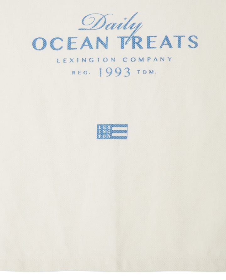 Ocean treats printed Cotton viskestykke 50x70 cm - White - Lexington