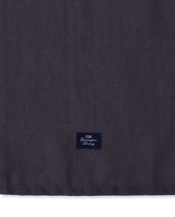 Organic Cotton Linen Classic viskestykke 50x70 cm - Dark gray/Beige - Lexington