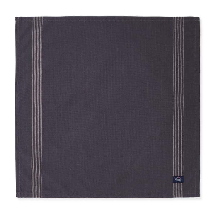 Organic Cotton Oxford serviet 50x50 cm - Dark gray/Beige - Lexington