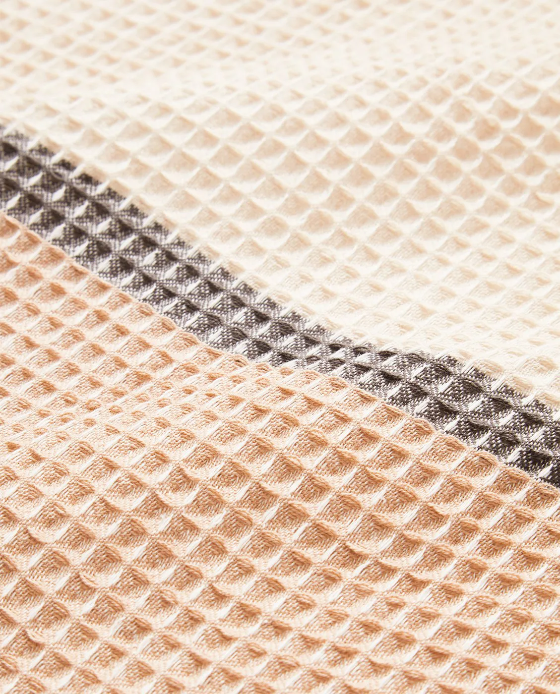 Organic Cotton Waffle viskestykke 50x70 cm, Beige Lexington