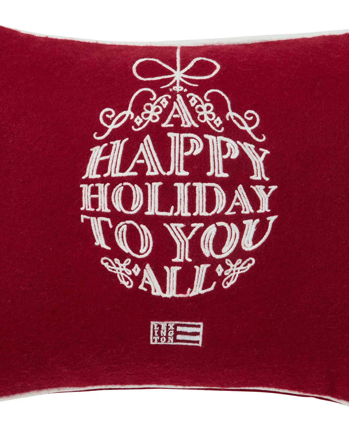 Ornament uldmix pude 30x40 cm, Red-white Lexington