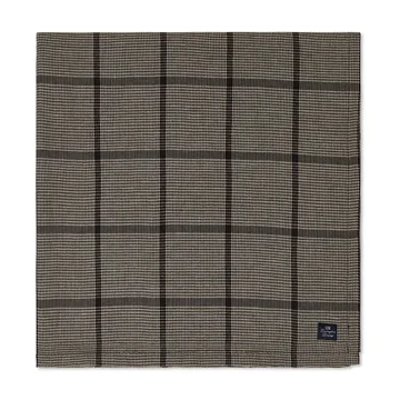 Pepita Check Cotton Linen borddug 150x250 cm - Dark gray/Beige - Lexington