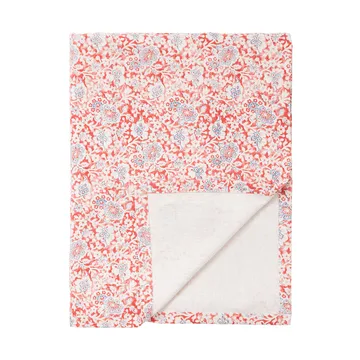 Printed Flowers Recycled Cotton borddug 150x250 cm - Coral - Lexington