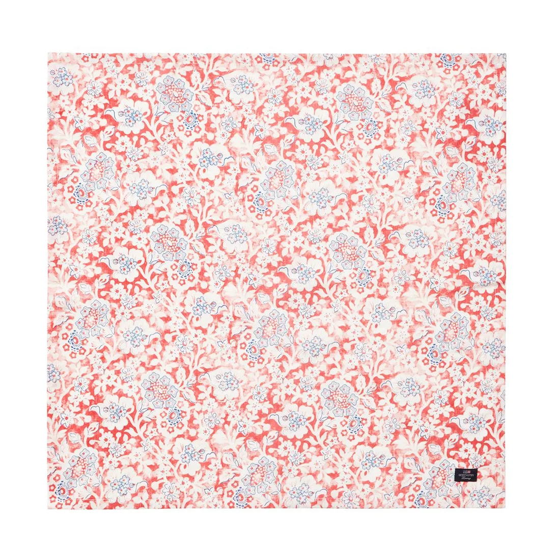 Printed Flowers Recycled Cotton stofserviet 50x50 cm, Koral Lexington