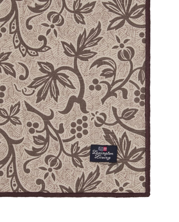Printed Recycled Cotton stofserviet 50x50, Light beige Lexington
