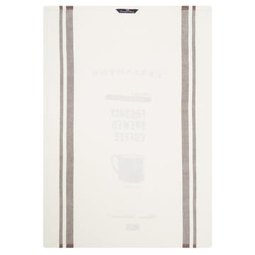 Printed Twill Coffee viskestykke 50x70 cm - Hvid - Lexington